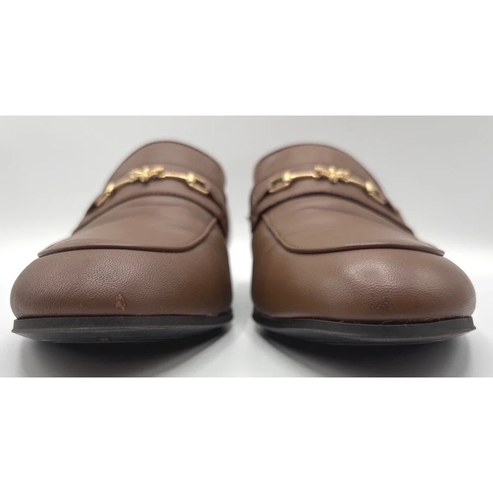 ALDO Flex Men's Brown Leather Bee Bit Loafers Slip-On Dress Shoes US 10.5